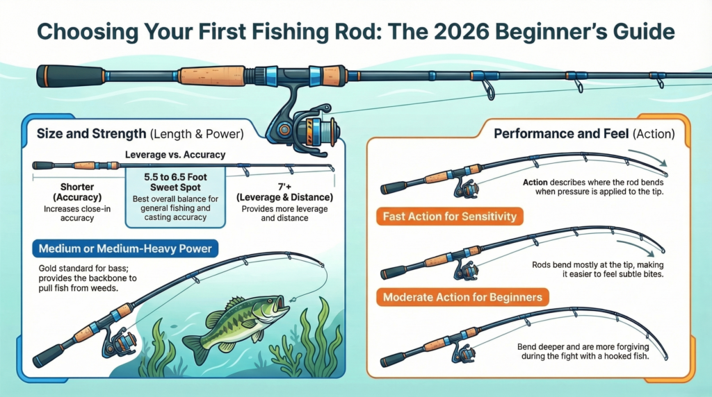 Choosing your first fishing rod 2026
